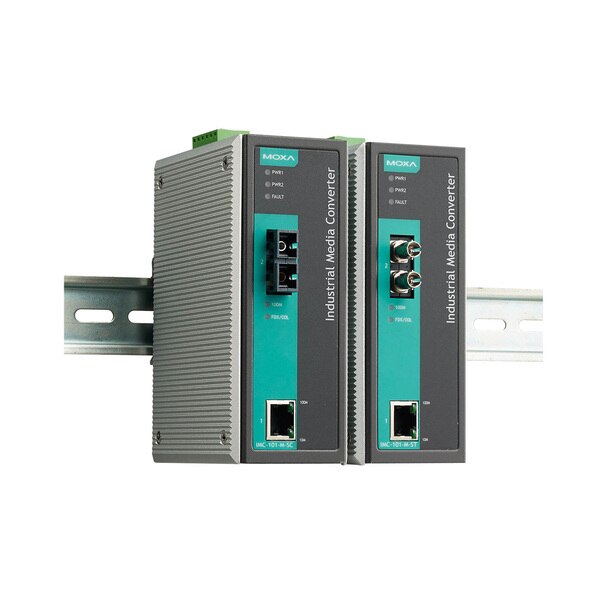 Indust. Mdia Cnvrter, Single Mode, Sc, 40 Km, -40, 75°C, Imc-101-S-Sc-T-Iex